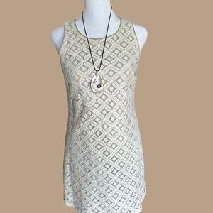 Apt. 9 Petite Lace & Linen-Blend dress in Cream